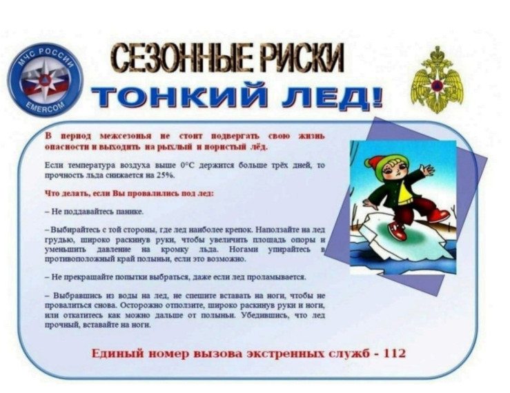 ОСТОРОЖНО! ТОНКИЙ ЛЁД!.